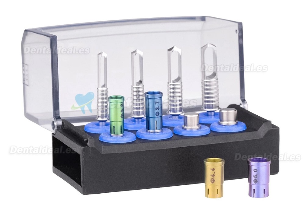 Kit Colector de Hueso Dental con Fresas Trepanadoras para Implantes